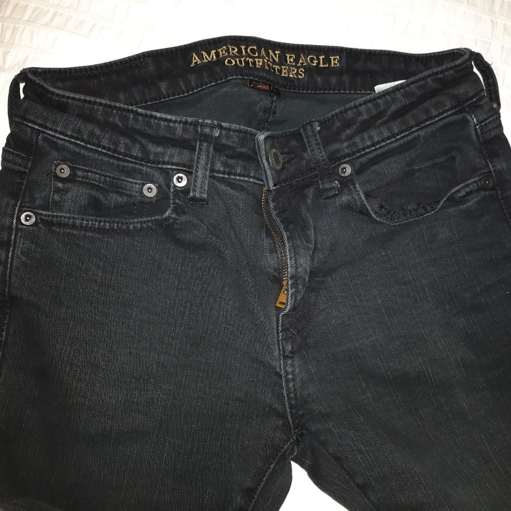 AEO fitted straight leg denim